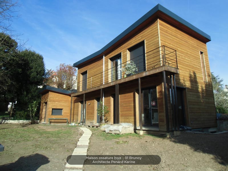 réalisation d'une maison en ossature bois