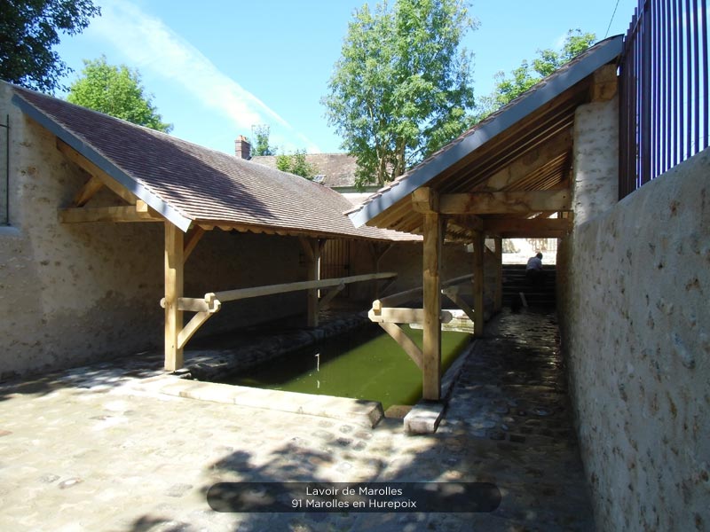 charpente lavoir de Marolles 91